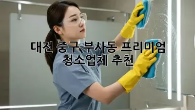 대전 중구 부사동 프리미엄 청소업체 추천