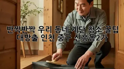 반짝반짝✨ 우리 동네 계단 청소, ✨꿀팁 대방출 (인천 중구 신흥동2가)